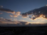 City Sunset over Clouds