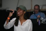 Green Hat, Microphone, and Music