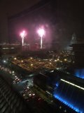 Fireworks Fading Sky