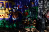 Vibrant Mural of Costumed Duo