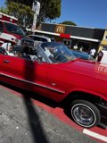 Red Convertible in the City