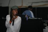 Green Hat, Mic in Hand