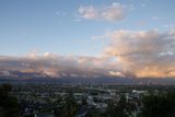 Cityscape from the Cloudy Hillside