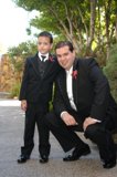 Father-Son Duo in Formal Attire