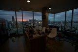 City View from a Luxurious Penthouse Living Room