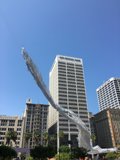 High-Flying Kite in the City Sky