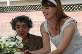 Grandmother and Bride Share a Sweet Celebration Moment