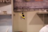 Flying High in a Yellow and Black Helicopter