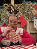 Reindeer Man in Festive Sweater