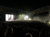 Raging Crowd and Rain of Confetti at Banc of California Stadium Rock Concert