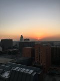 Sunset over the Los Angeles Skyline