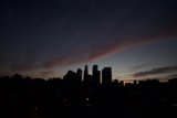 Los Angeles Skyline Ignites in Sunset Glory