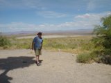 Lone Wanderer in a Vast Landscape