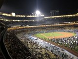 Nighttime Action at Dodger Stadium