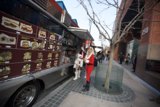 Santa Claus at the Food Truck