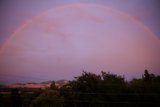 Serene Sunset Rainbow