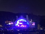 Blue-Hued Concert Crowd