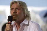 Richard Branson addressing the crowd