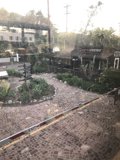 Serene Brick Courtyard with Flagstone Walkway