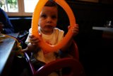 Wesley's High Chair Adventure