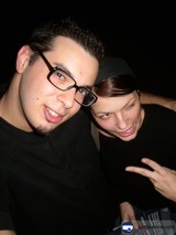 Night Portrait of Two Friends