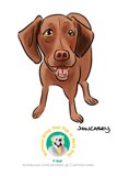 Happy Cartoon Canine