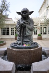 Yoda Statue Fountain at Skywalker Ranch