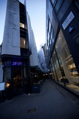 Modern Urban Alley at Twilight in London