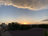 Sun Setting Over Santa Fe Skyline