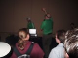 Man in Green Shirt Enjoys Company