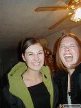 Joyful Laughter between Friends