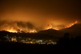 City Lights and Mountain Blaze