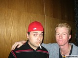 Two Men Wearing Baseball Caps