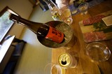 Japanese Sake and Wagyu Beef Dinner Spread