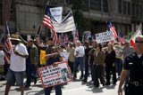 Protesters Marching for Land Rights
