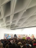 Art Enthusiasts In Awe of Mural at The Broad Gallery