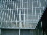 Cityscape through the glass
