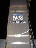 George Bush is God Sticker