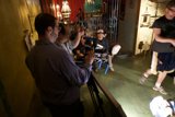 Filming in the Cafe