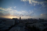 Sunset over Los Angeles Metropolis