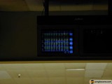 Glowing screen in a dark room