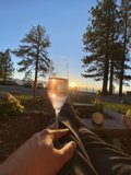 Sunset Wine by the Lake