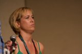 Green Shirt Woman's Electrifying Speech