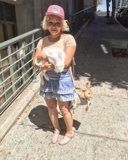 Cute Encounter on the Sidewalk