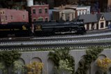 Railway Toy Train near Town