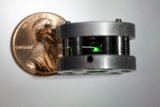 Mysterious Metal Gizmo with Glowing Green Lights