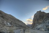 Sunset Over Canyon with Mountain