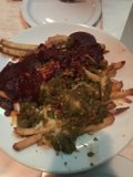 Fries with a side of sauce