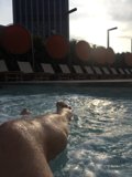 Soaking in the City Skyline