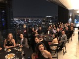 Elegant Rooftop Gala Dinner with City Skyline Views